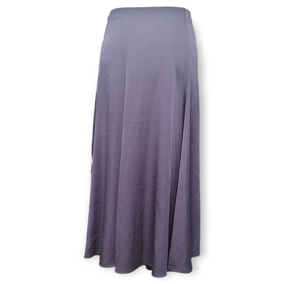 VINCE Pleated Midi Skirt In Lapis Slip Skirt Navy Blue Size 2 NWT Retails $325 - Picture 2 of 5